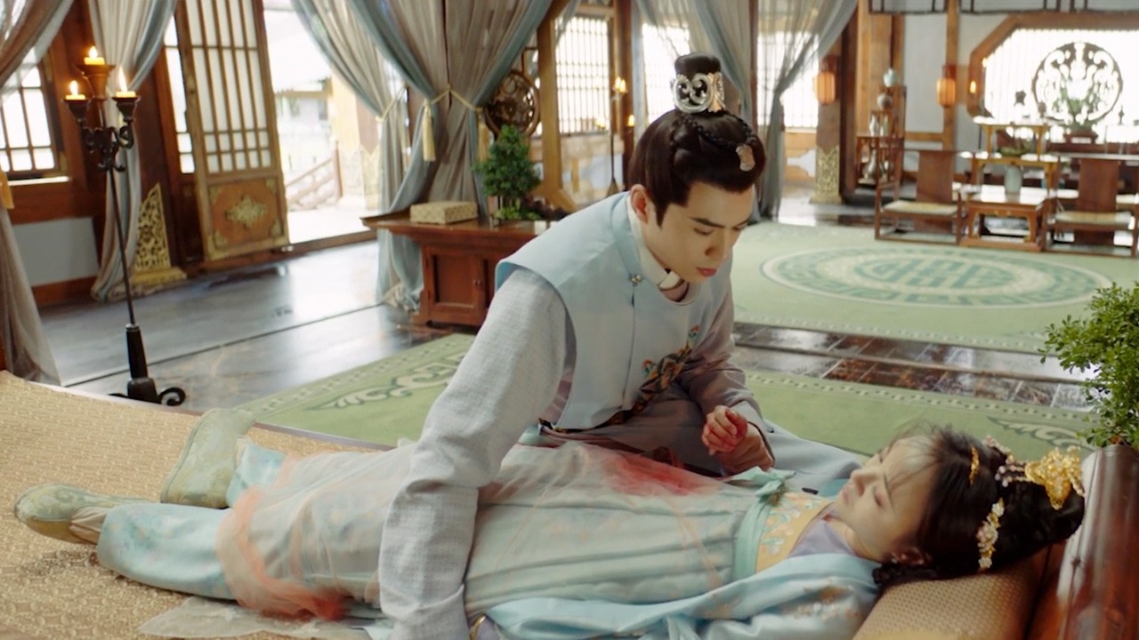 灰姑娘意外遇刺受傷，下一秒高冷王爺心疼得紅了眼！💗#夏宁骏#曦子#蓝博#Oh! My Sweet Liar! #桃花追剧💗