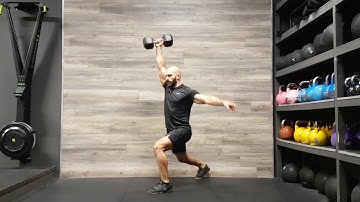 Alternating single arm dumbbell hang split snatch