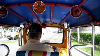 Riding in a Thai Tuk-Tuk in Wohlen, Switzerland