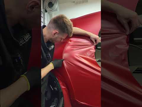 Vampire Red Maybach Wrap Including Door Jambs With A Gloss Black Chrome Delete Asmr Asmrsounds