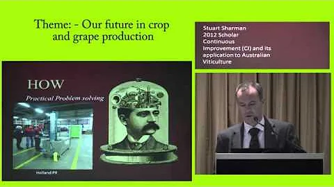 2012 Scholar Stuart Sharman "Continuous Improvement"