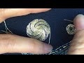 Embroidery Tutorial: How to Couch Gold Passing Thread - Couching Stitch - Gilt Passing