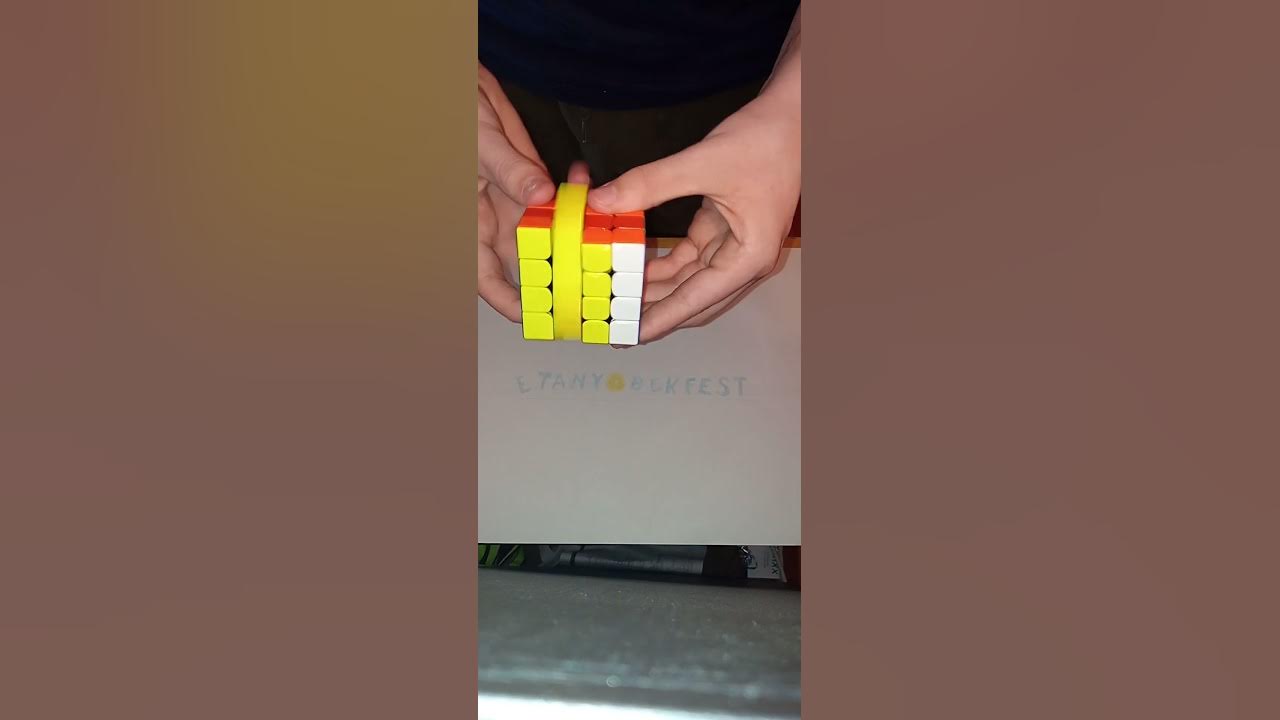 How to Checker Board Pattern a 4x4 Rubik's Cube - YouTube