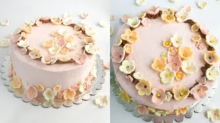 Cherry Blossom cake decorating Video || Fondant cherry blossom flowers || Lilly's Cookie