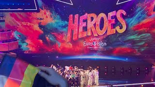 Ukraine’s Stage ready effect (IN THE ROOM) | JESC 2023 | ESC Hero