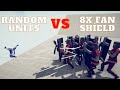 🏹8x FAN SHİELD vs RANDOM UNITS🗡😀😀- Totally Accurate Battle Simulator