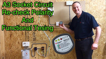 Our A3 Radial Socket Circuit Tested Live for Re-Checking Polarity and Functional Tests