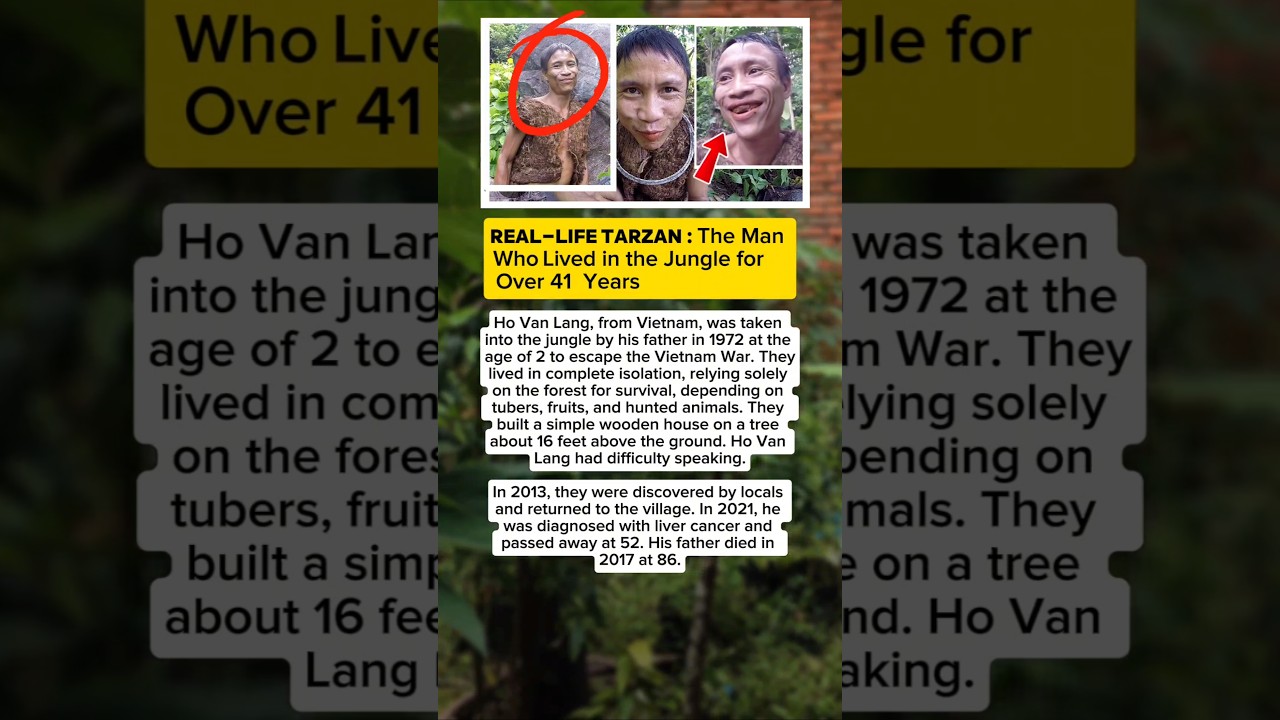 "Real-Life Tarzan: The Man Who Lived in the Jungle for Over 41 Years" 