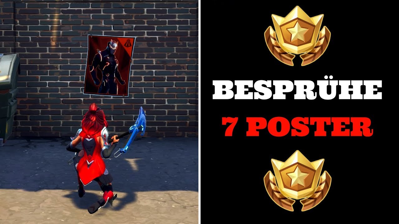 Bespruhe Verschiedene Carbine Oder Omega Poster Fortnite - bespruhe verschiedene carbine oder omega poster fortnite wochentliche aufgaben deutsch woche 6