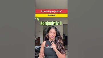 German Konjunktiv II to give advices