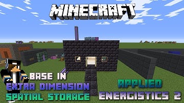 Base in extra dimension with Spatial Storage 📀 Minecraft Applied Energistics Tutorial 📀 English 📀