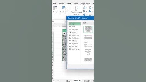 How to Create an ORG Chart in Excel #shortvideo #exceltips #organization #chart #shorts #short #tip