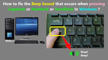 How to fix the Beep Sound that occurs when pressing Capslock or Numlock or Scrolllock in Windows ?
