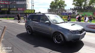 11 Second Subaru FORESTER Drag Racing at IFO