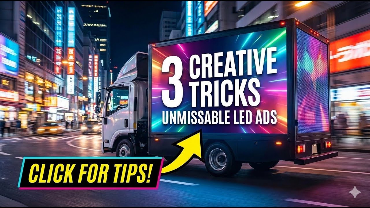 3 Creative Tricks to Make Your Mobile Billboard Ad Unmissable  LED Truck Advertising Tips