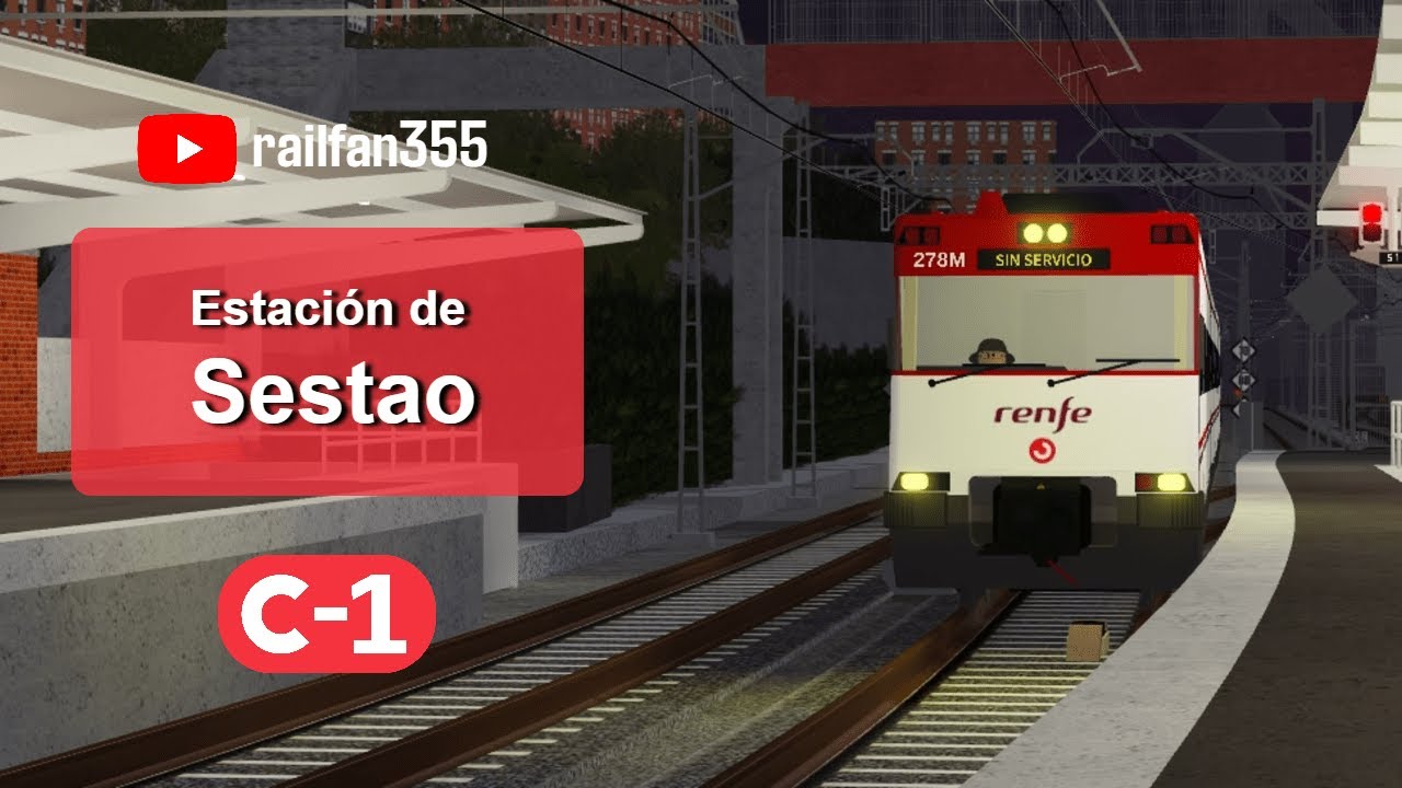 Circulaciones por la estación de Sestao | Cercanías Bilbao C-1 Simulator (Roblox)