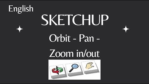 1.Orbit zoom pan - Basic Sketchup tools Lesson 1