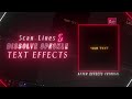 Scan_Lines &amp; Dissolve Speckle Text Effects | After Effects Tutorial | 2025.