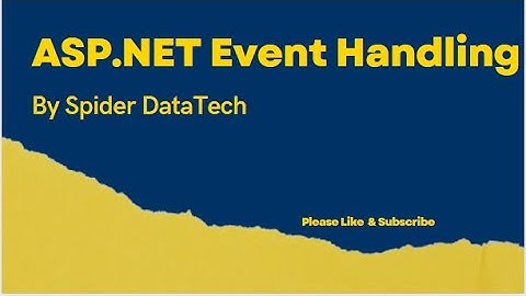ASP.NET - Handling Events
