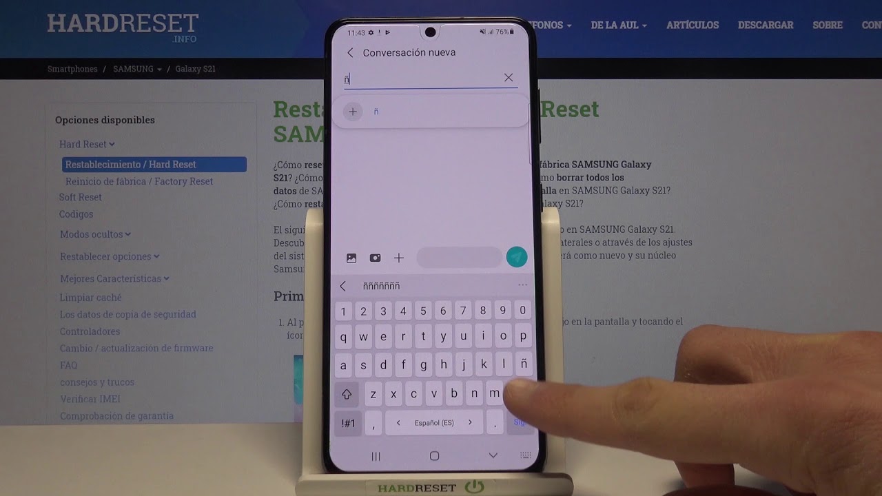 Cómo cambiar el teclado en SAMSUNG Galaxy S21 - configurar el idioma del  teclado - YouTube