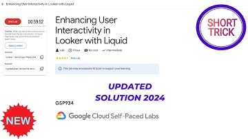 Enhancing User Interactivity in Looker with Liquid || 2024 || #GSP934 #qwiklabs #qwiklabsarcade2024