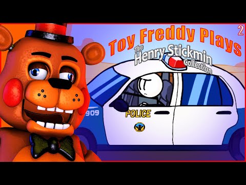 Toy Freddy Plays The Henry Stickmin Collection | Escaping The Prison To Prove I'm A GOD! [Part 2]