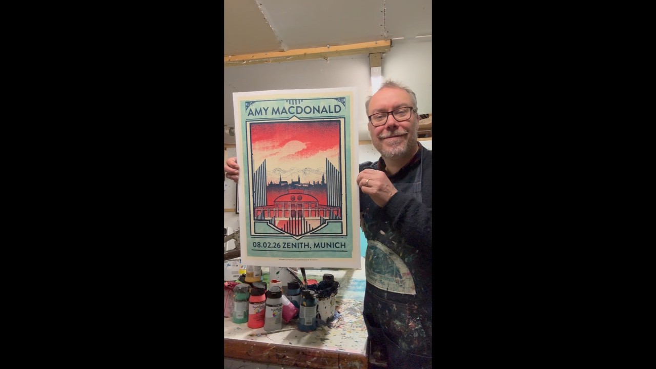 Munich! We've made these signed ltd ed prints. Only 100 available at the merch stand on the night!