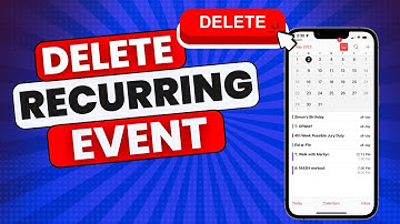 How to Delete a Recurring Event in iPhone Calendar