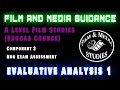 A level film studies nea  evaluative analysis guidance part 1  narrative features