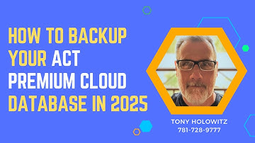 How to Backup Your Act Premium Cloud Database in 2025