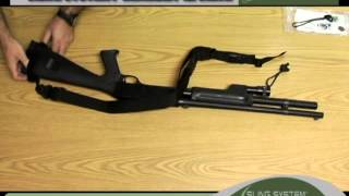 Attaching Sling-System™ to fixed rear stock long guns