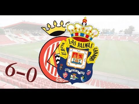 Maxima goleada de la Temporada 2017/18 Girona 6-0 Las Palmas (Liga Santander) Highlights/Goals