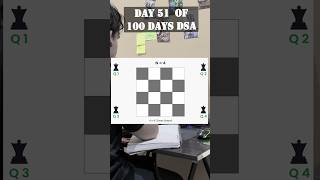 DAY 51/100 DSA🚀 | N-Queens Problem #algorithms #backtracking #coding #softwareengineer #tech #shorts