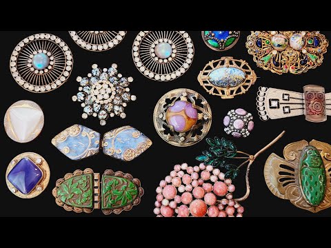 IDENTIFICATION OF CZECH GLASS JEWELRY, RHINESTONES & BUCKLES #vintage #rhinestones #collection