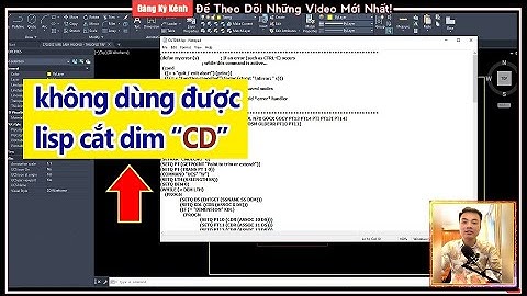 ✅ Lisp Cắt Dim #CD load vào được nhưng không dùng được tại sao ??? Bí mật hay AutoCAD