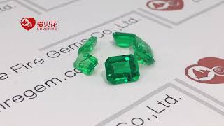 Hydrothermal synthetic colombla lab grown emerald