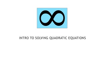 College Algebra 1.4.1 Intro to Solving Quadratic Equations