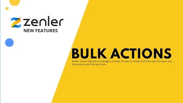 Feature Release - Zenler Bulk Actions 🔥