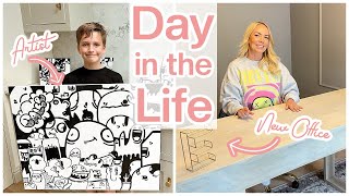 AN ARTIST IS BORN! Office Reveal, Weekend in the Life, Home Hack + more
