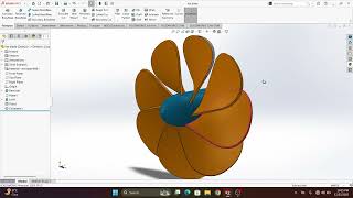 SOLIDWORKS BEGINNER | FAN BLADE LOFTED BOSS BASE | SOLIDWORK 2025 #solidworksassembly #art #cad