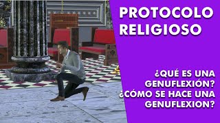 ¿Qué es una genuflexión? ¿Cómo se hace una genuflexión? Reverencia religiosa, adoración ante altar