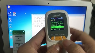 LENVII R777 barcode scanner WIN computer system connected to bluetooth