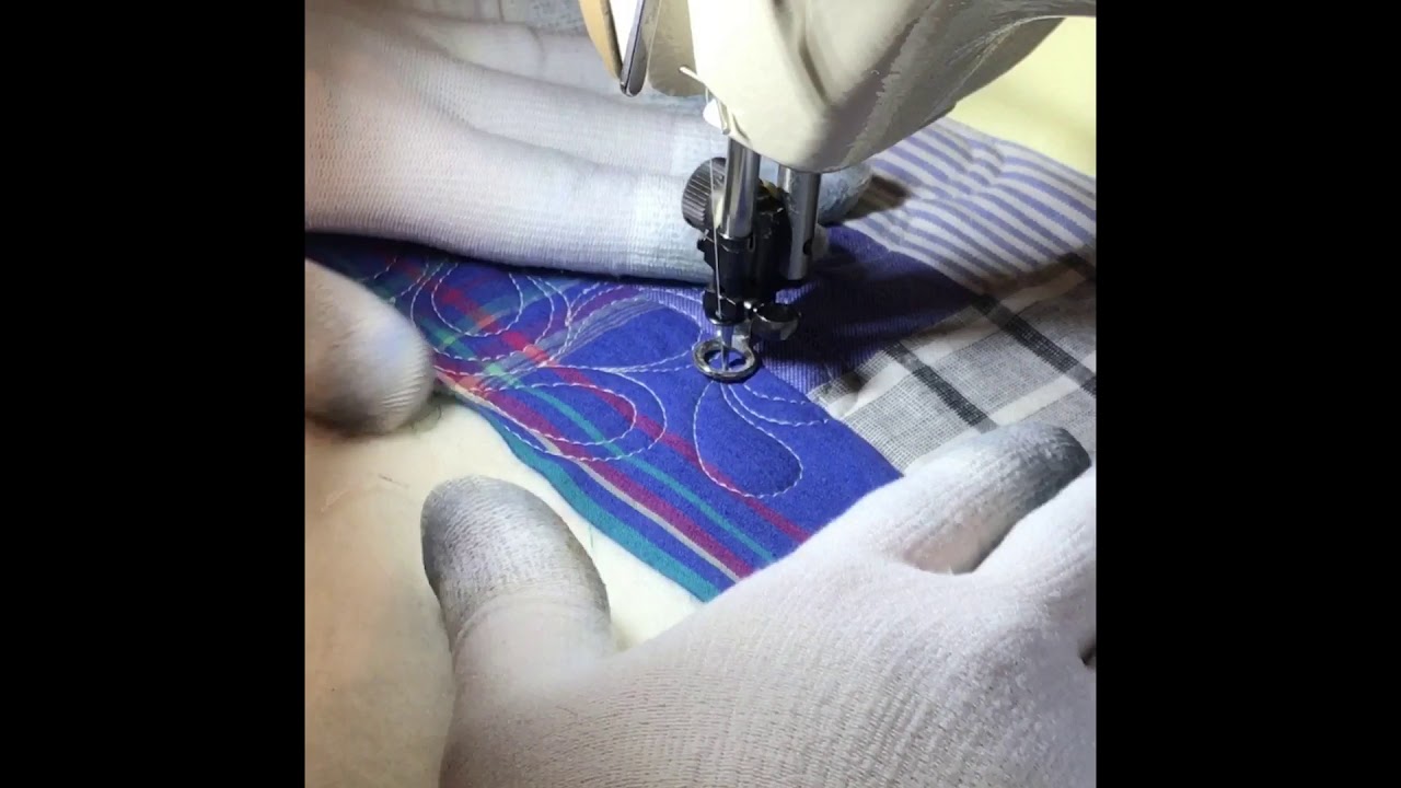 Free motion quilting Bernina 217 YouTube