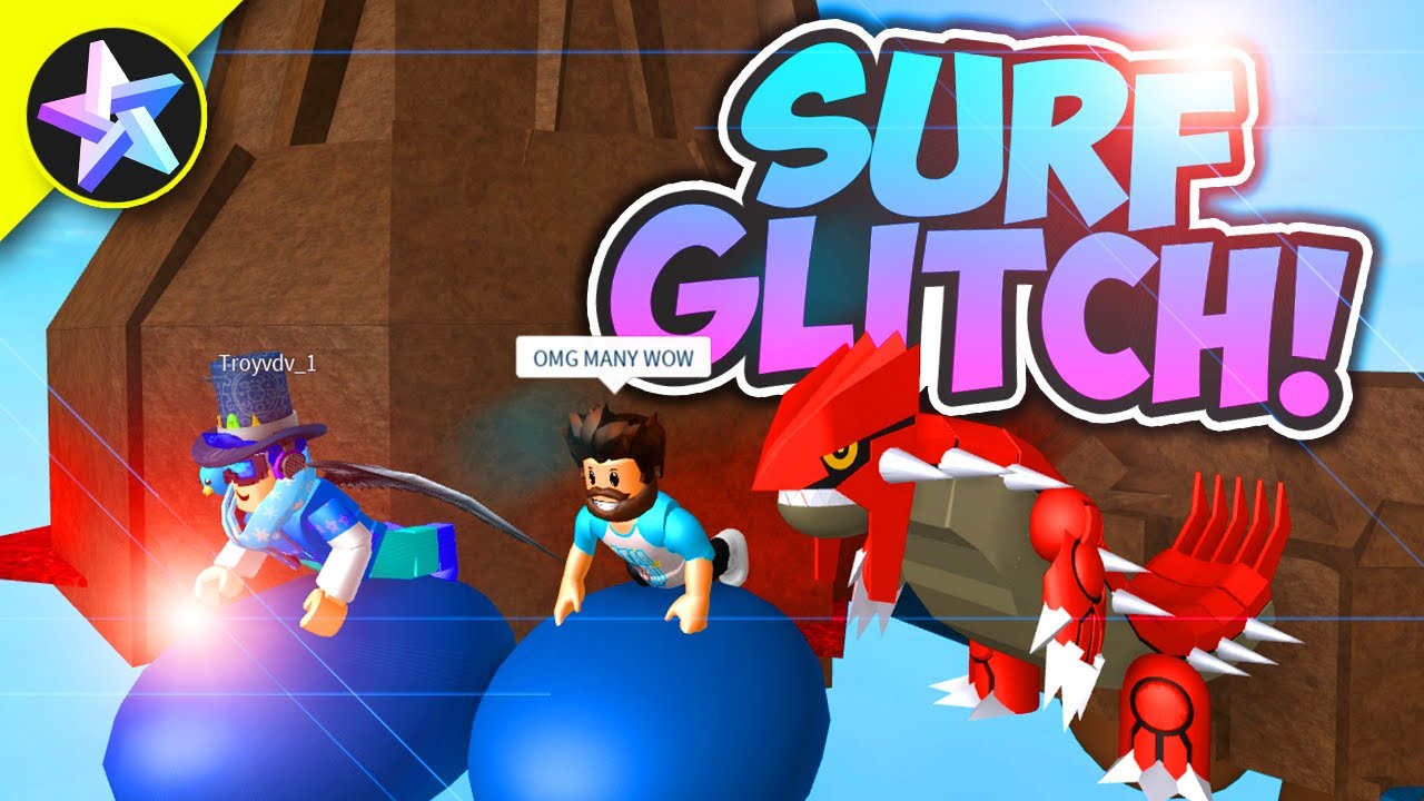 GLITCH SURFING ENCOUNTER GROUDON! - Pokemon Brick Bronze - YouTube