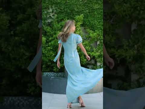 Плаття " Флора" арт. 756, блакитний, видео 1