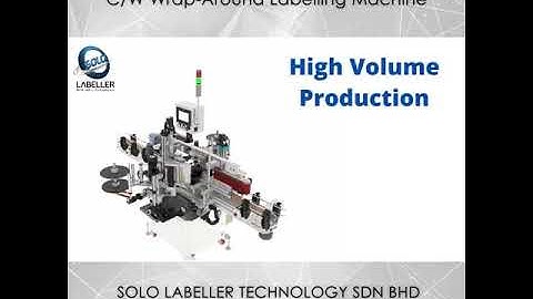 Automatic Labelling Machine with SIKO Actuator | Solo Labeller Technology