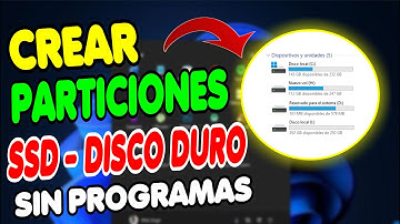COMO CREAR PARTICIONES EN DISCO DURO - SSD WINDOWS 10 Y 11▶▶ SIN PROGRAMAS😎