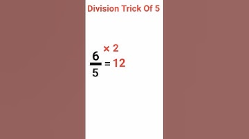 💯🤯 Division Trick of 5 #shorts #division #divisiontricks #ytshorts #tricks #maths