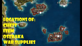 [Assassin's Creed Odyssey] All Chest, Item and Ostraka Locations in Obsidian Islands