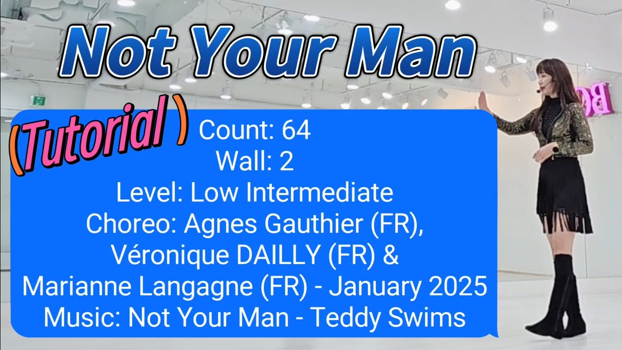 Not Your Man - Line Dance (Tutorial)